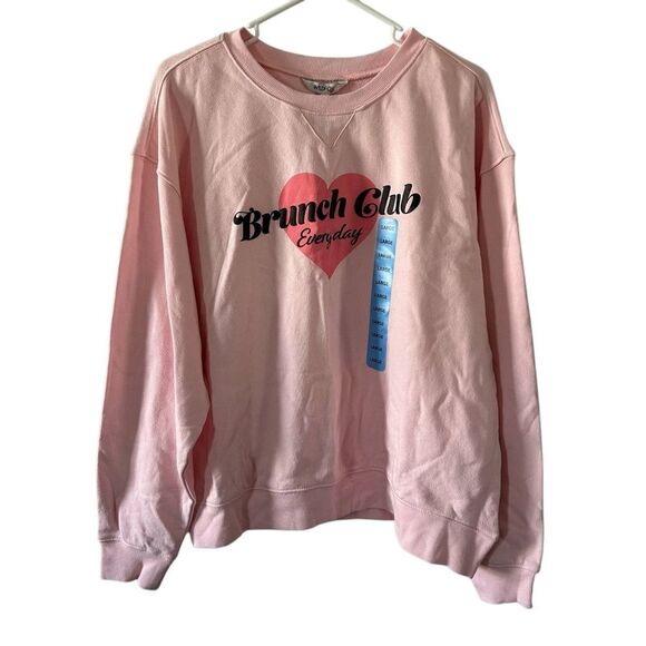 Pink 'Brunch Club' Sweatshirt - Picture 1 of 5